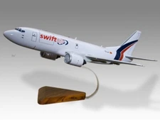 Boeing 737-300 Swiftair Desk Wood Airplane New Model Large Scale 1/72