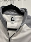 Women’s Footjoy Quarter Zip Pullover. Size Medium. White & Gray — photo 2