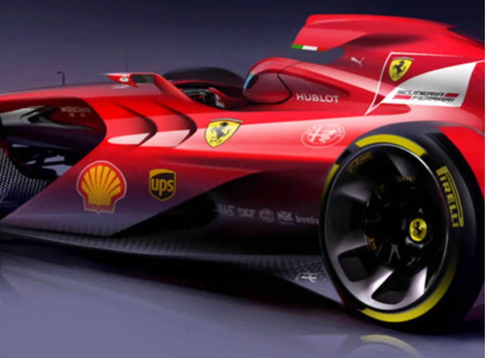 FERRARI F1GP Race Car Formula 1 12Racing18Grand Prix24Racer43Indy500Carousel RED - image 2 of 4