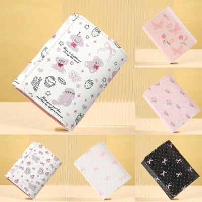 Cute Triple Fold Wallet Large Capacity Student Multi-function Folding πч D8 H9M5
