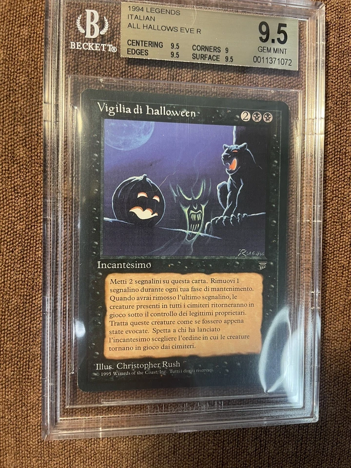 All Hallow’s Eve, Graded ITALIAN (BGS 9.5), MTG, Renaissance FBB - Image 4 of 4
