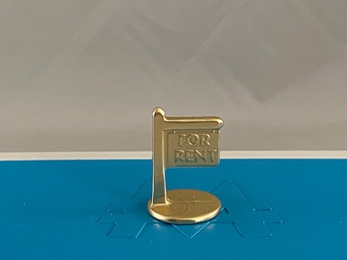 Monopoly Surprise Community Chest RARE/Green Gold For Rent Sign