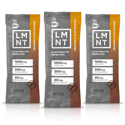 LMNT Hot Chocolate and Coffee Mixer - Chocolate Caramel Salt Electrolytes | No S