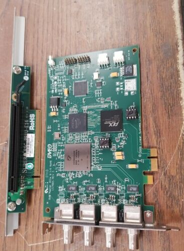 DVEO Master PCIe Quad I/O 4-In LS7665 Rev3 Model 132 ASi Card W/ RSC-RR1U-E16 - Afbeelding 1 van 15