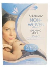 SHARMIZ Non-Woven Epilating Strips 250 Pcs Two Sizes 2.8 x 7.9 & 1.5 x 4 - NEW
