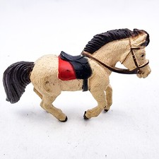 Safari LTD Miniature mini pony horse PVC figurine Brown Tan With Saddle