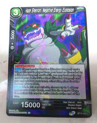 Dragon Ball Super TCG Haze Shenron, Negative Energy Explosion BT14-133 C NM