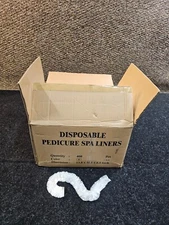 (QTY 400) Clear Disposable Plastic Bag Spa Liners Covers for Foot Pedicure