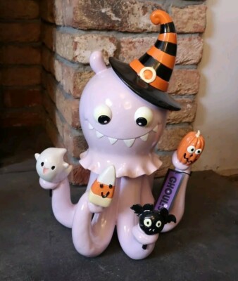 RIESIGER TK Maxx Halloween Oktopus Pastell Lila Süßigkeiten Geist Kürbis Hexe Hut RAR