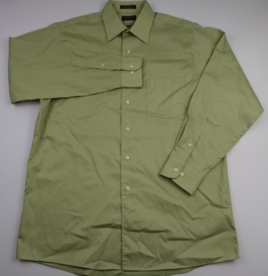 Arrow Button Up Shirt Mens Medium Green Long Sleeve