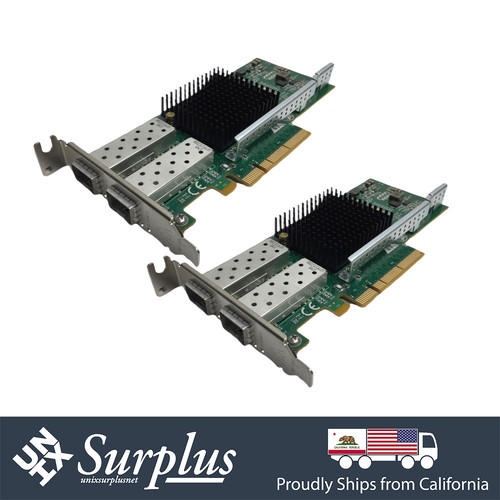 Dual Port 10GbE SFP+ LOT OF 2 Silicom Intel X520-DA2 Chipset LOW Profile