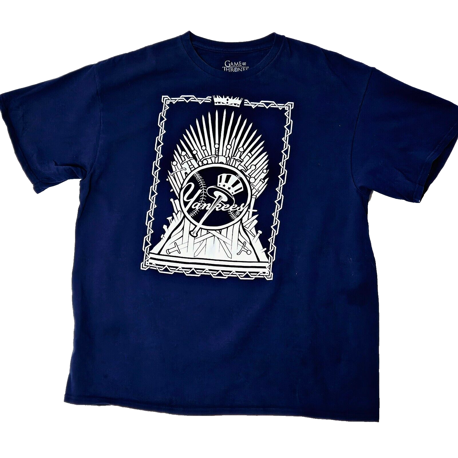 New York Yankees Game of Thrones Short Sleeve Tee XL Mens Blue