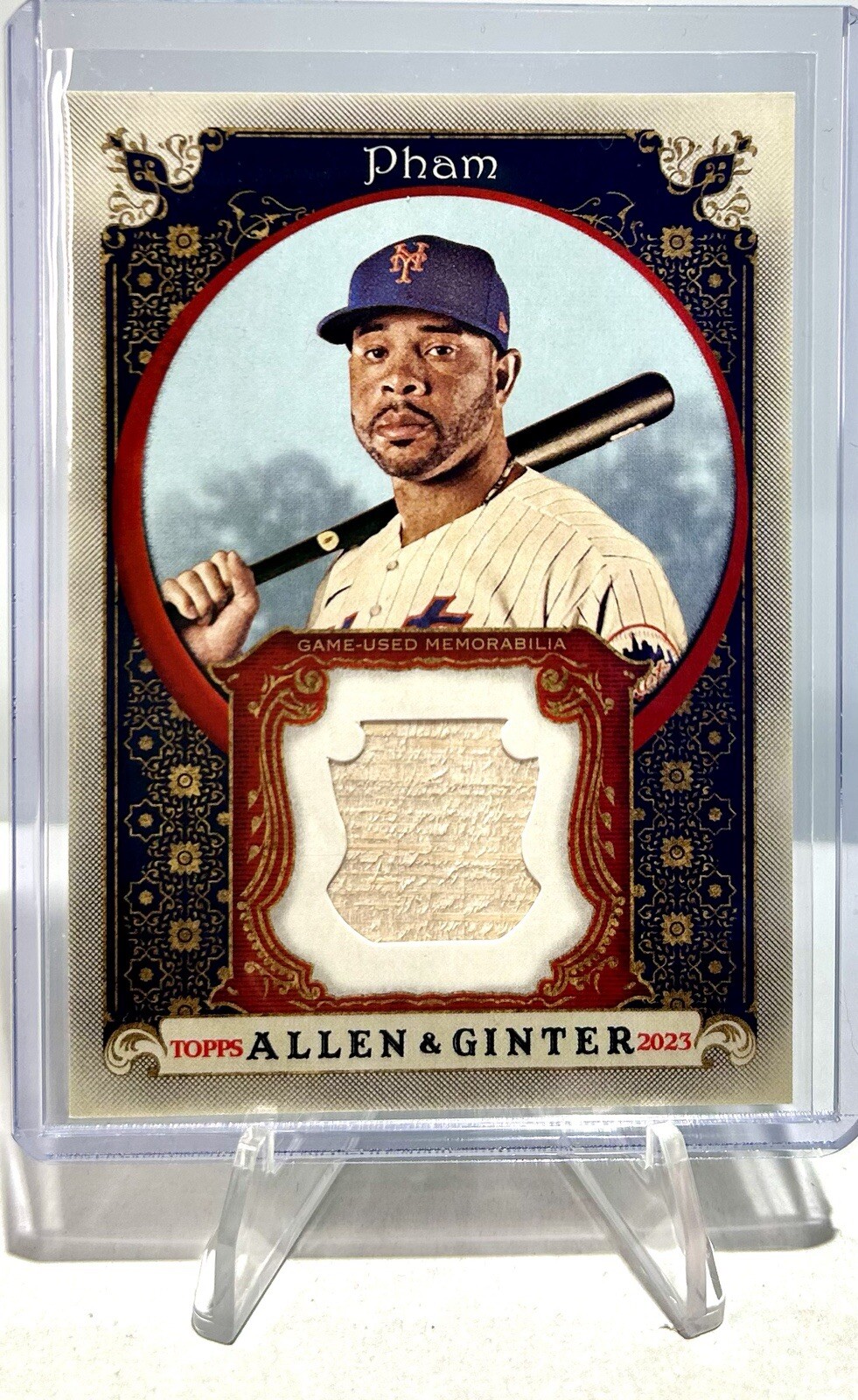 2023 Topps Allen & Ginter Tommy Pham NY Mets Full-Size Bat Relic Card AGRB-TP
