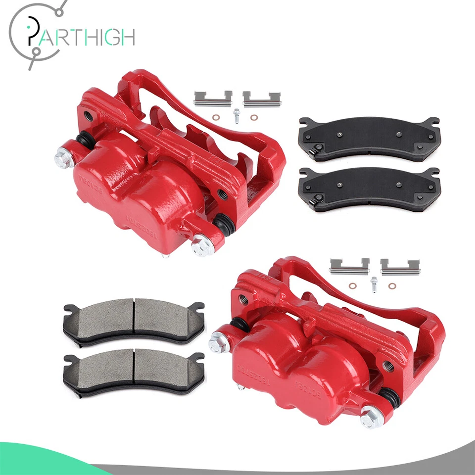 2x Pinzas de freno delanteras + 4x Pastillas de cerámica para Chevrolet Avalanche 1500 2002-2006 Foto 4 de 4