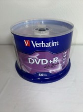 NEW 50 VERBATIM Life Series DVD R 16X Branded Logo 4.7GB Media Disc 97174
