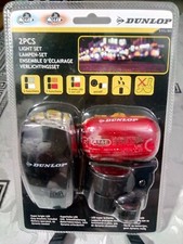 DUNLOP Neuf ensemble d éclairage avant - arrière pour vélo et scooter électrique