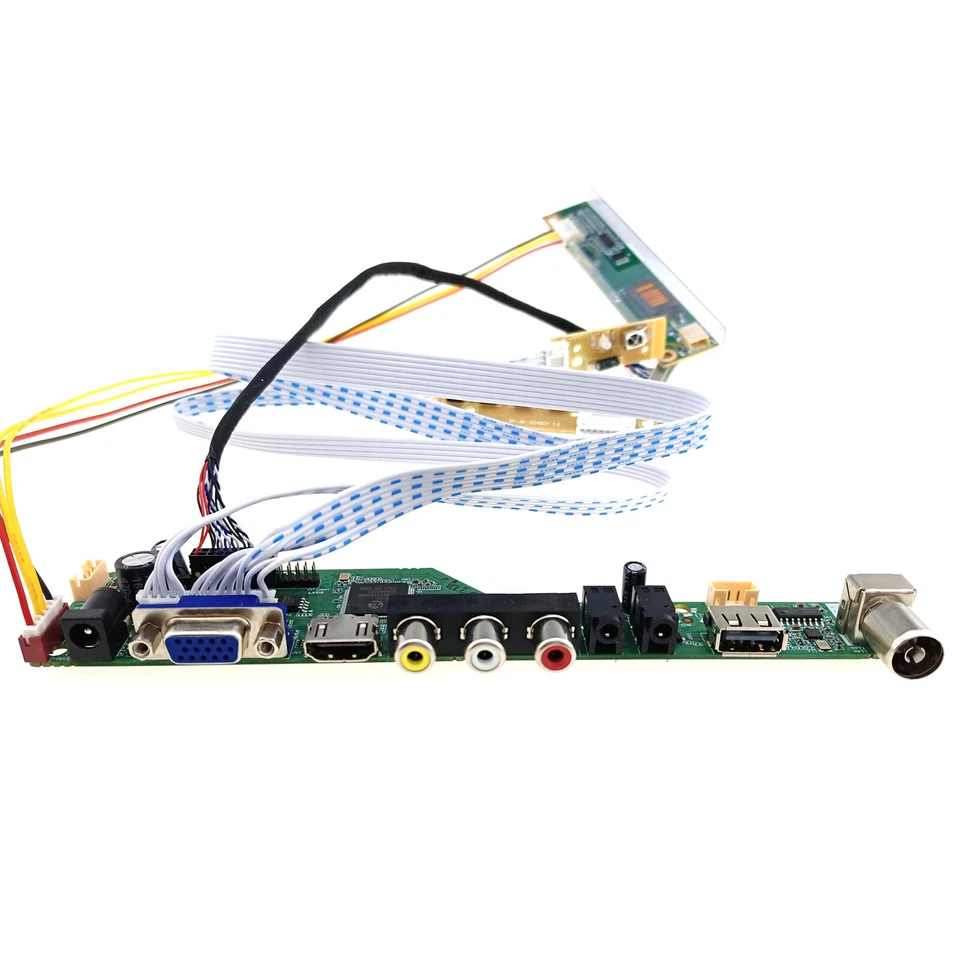 LTN154X3-L01 LCD Control Board HDMI VGA USB RF Video Input Driver Remote Control - Image 2 of 4
