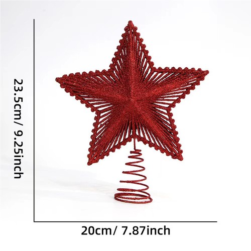 Pentagramm-Ornamente Weihnachtsbaum-Stern-Dekoration Glitzernde Szenerie : - Bild 17 von 22