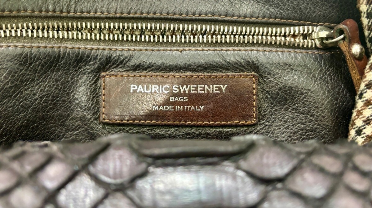 Pauric Sweeney Python Iridescent Purple Shoulder Bag | eBay