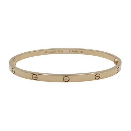 Cartier Love Bracelet 18k Rose Gold Size 17