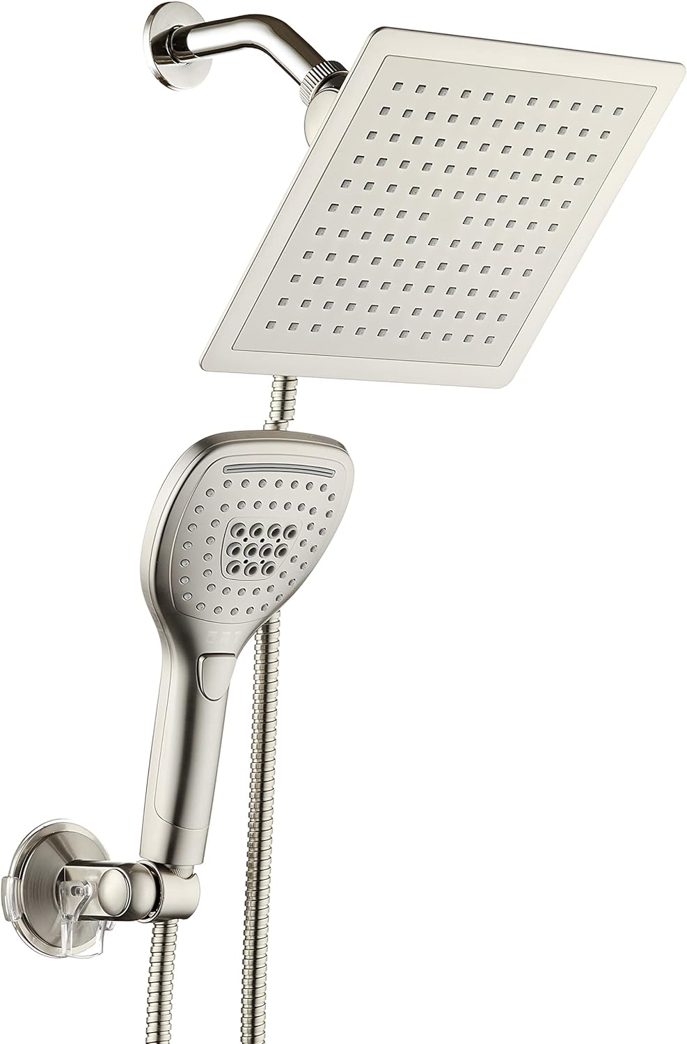 Dreamspa 9-Inch Ultra-Luxury Rainfall Shower Head and Handheld Combo with Push Button Switch