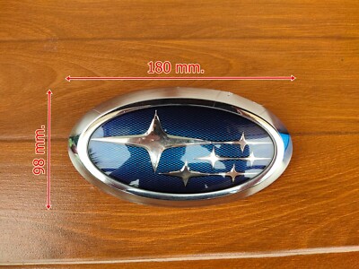 98x180mm Subaru Emblem Badge | 75430B1020 | Genuine OEM | Silver