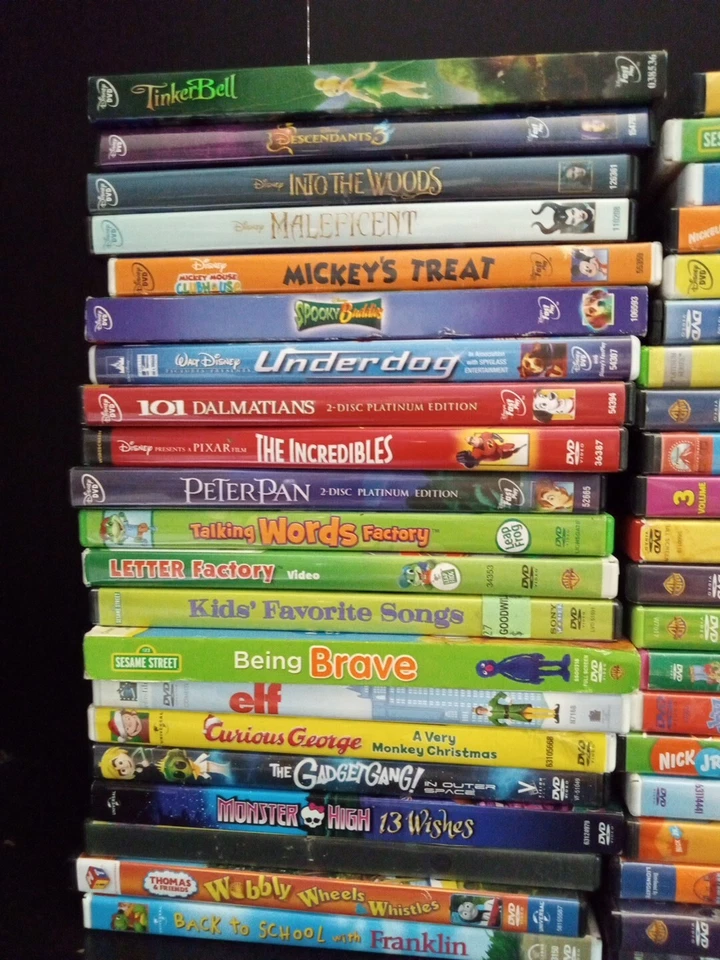 Lot Of 40 Estate Sale Kids DVDs Variety Nickelodeon LeapFrog Scooby ~ Trl4#211 - Image 3 of 4