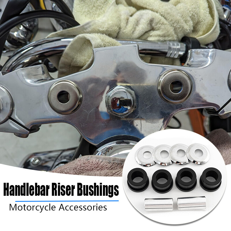 Motorcycle Handlebar Riser Bushings Fit for 1973-17 Harley Softail Dyna FXR US