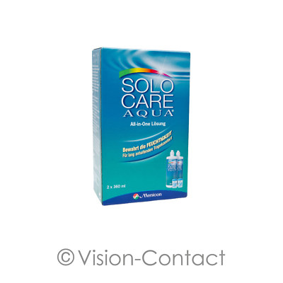 Menicon - SoloCare Aqua - 2x 360ml / 2x Behälter
