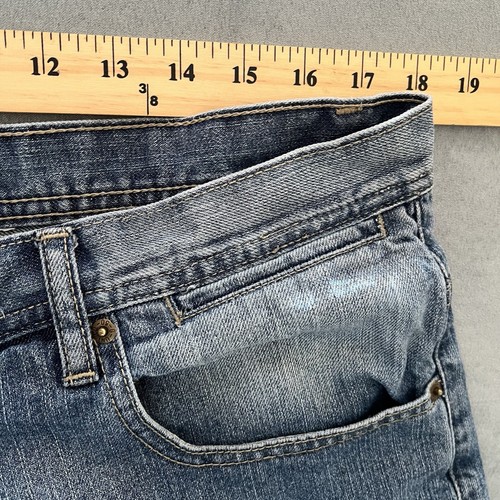 Vintage G-Unit Mens Size 36 Blue Jean Distressed Shorts Denim Baggie 90s Y2K - Picture 7 of 12