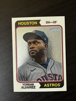 Yordan Alvarez 2023 Topps Heritage Chrome /999 #304 SP Houston Rockets All Star