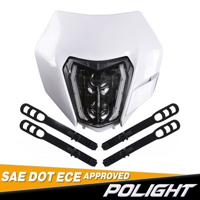 Dirt Bike DOT LED Headlight For 250 XC-W 300 EXC 350 EXCF 450/500 EXC 17-23