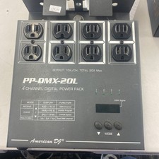American DJ PP-DMX20 4 CHANNEL DMX POWER PACK, 8 OUTLET, AC 120V 60Hz 15 A Max