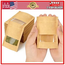 160 Pack 2.8 3.5 in Resealable Seed Envelopes with Clear Window
