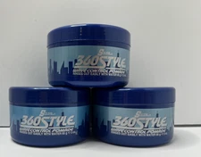 3pk Lusters S Curl 360 Style Wave Control Pomade Jars 3oz Firm Hold Hair