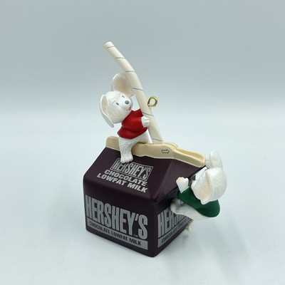 1997 Hallmark Keepsake Hershey's Choc. Milk Ornament ''Sweet Discovery''
