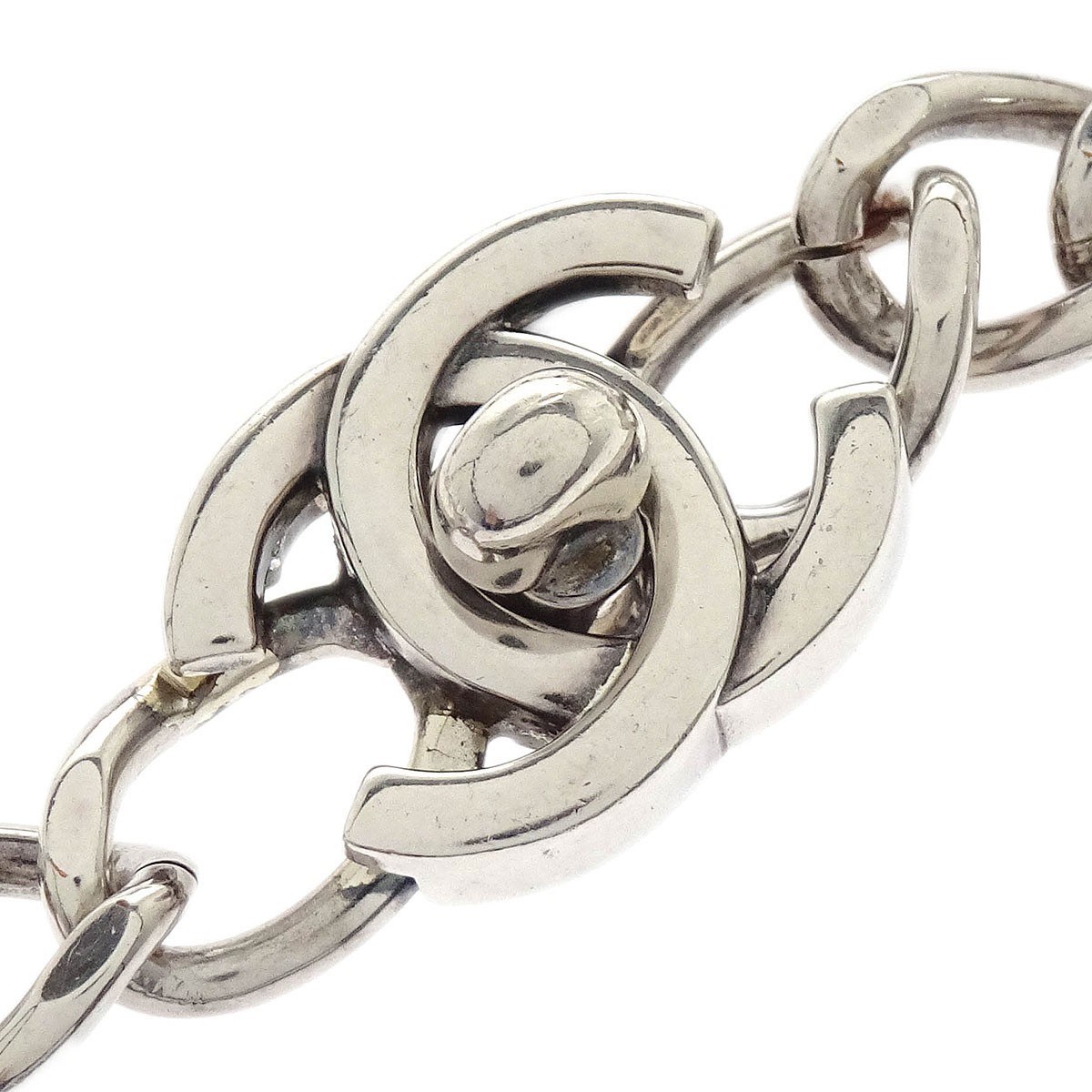 Chanel CC Turnlock Bracelet Silver 96P 154370 | eBay