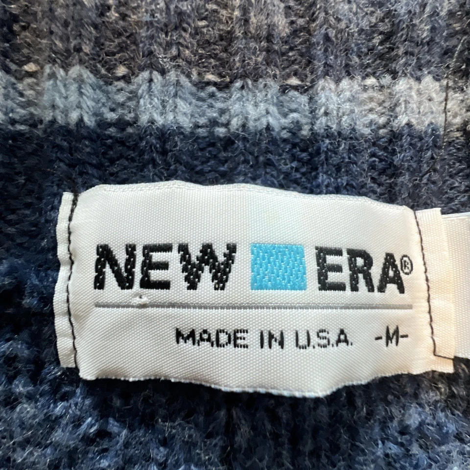 Suéter De Colección Para Hombre M Azul NUEVA ERA Cuello Tenis Cuello en V Hecho en EE. UU. Foto 2 de 4