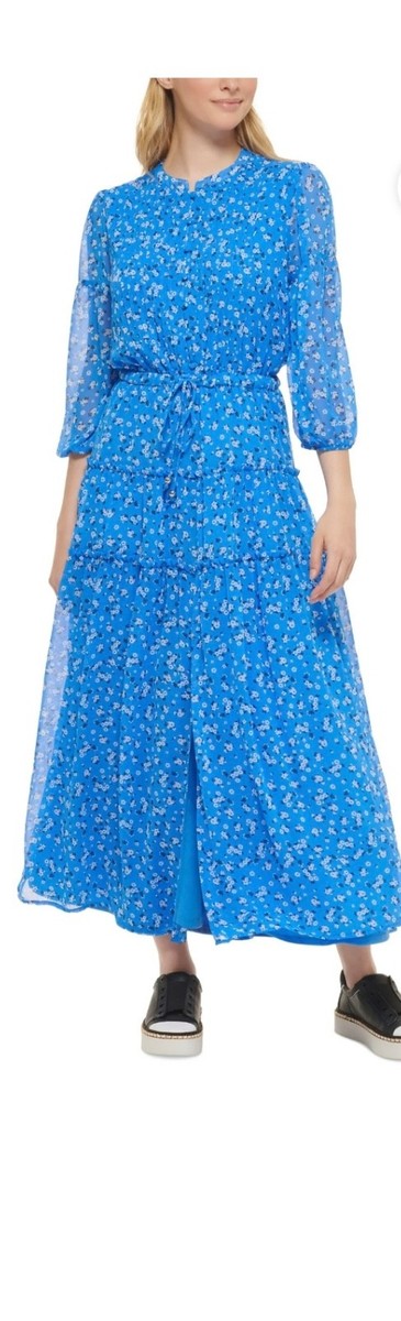 karl lagerfeld dress blue K/Signature Beach Shirt Dress | Silver Lake Blue Women | KARL LAGERFELD