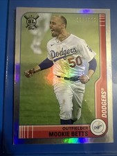 2021 Big League Baseball Rainbow Foil #67 Mookie Betts #d 127/199 - LA Dodgers