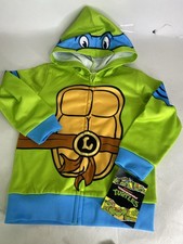 Teenage Mutant Ninja Turtles TMNT Leonardo Hoodie Zip Up Sweatshirt Boys 3T