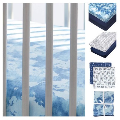 Honest Baby Organic Cotton Bedding Set - Watercolor World - 7pc: Abstract