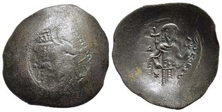 FITZ BYZANTINE EMPIRE TRACHY ISAAK II ANGELOS AKAKIA CONSTANTINOPLE BL @GJL1003