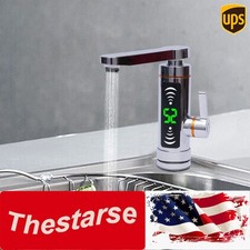 3KW Electric Instant Hot Water Heater Faucet Kitchen Shower Tap Digital Display
