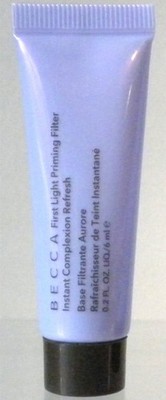 BECCA FIRST LIGHT PRIMING FILTER INSTANT COMPLEXION REFRESH .2 OZ TRAVEL TUBE
