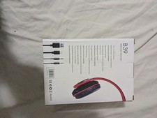 B39 Wireless Bluetooth Headband Over-Ear Headphones Red/Black TF Card MP3 Mic