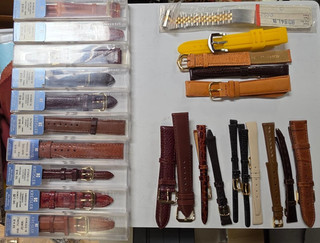 Watch Bands LOT OF 25 Assorted Replacement MISC Types and Sizes NOS BAG #486