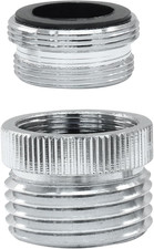 Brass Faucet to 3/4" Garden Hose Adapter with Aerator Chrome Sink Hose Connector