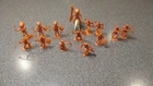 VINTAGE MARX FORT APACHE PLAYSET ORANGE COLORED INDIANS