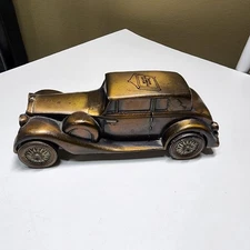 Vintage metal Rolls Royce automobile bank Car still bank advertising premium